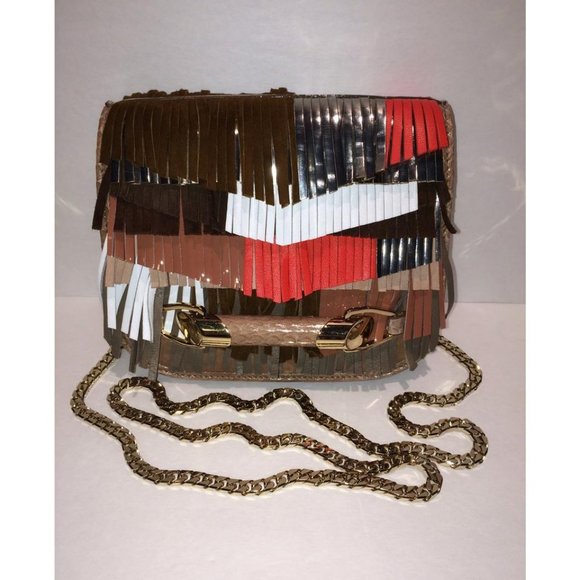 Jimmy Choo Zadie Fringe Elaphe Leather Crossbody - Picture 9 of 14